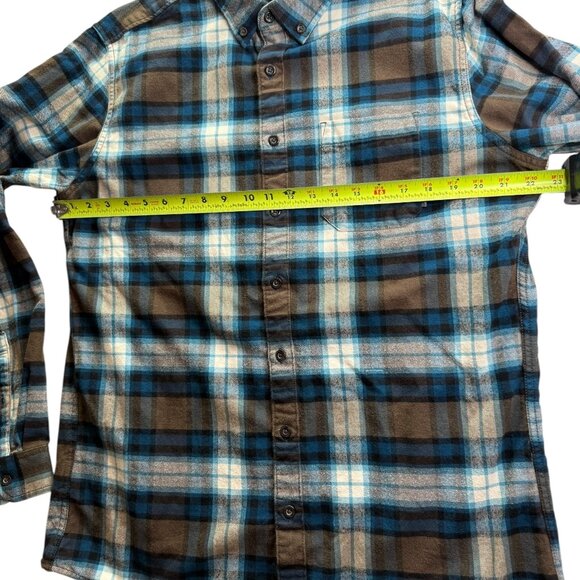 Eddie Bauer Plaid Check Flannel Button Down Shirt 100% Cotton Size Men's TL Lg - Picture 5 of 11
